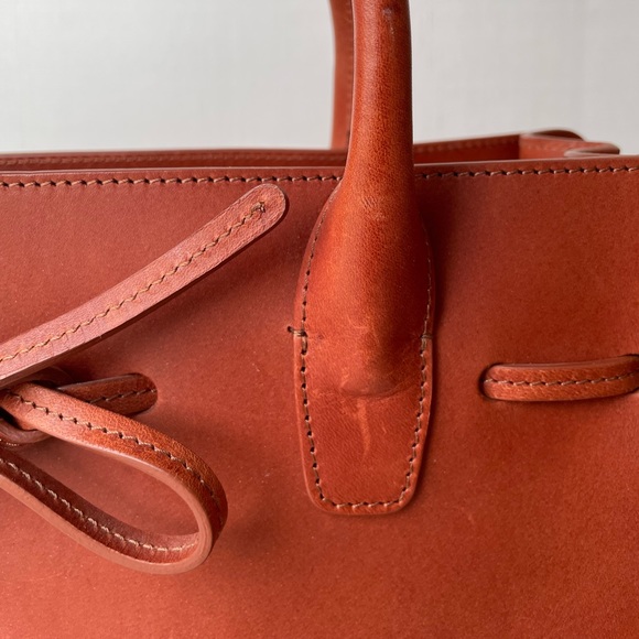 Mansur Gavriel Caramel Leather Tote. - Picture 11 of 16